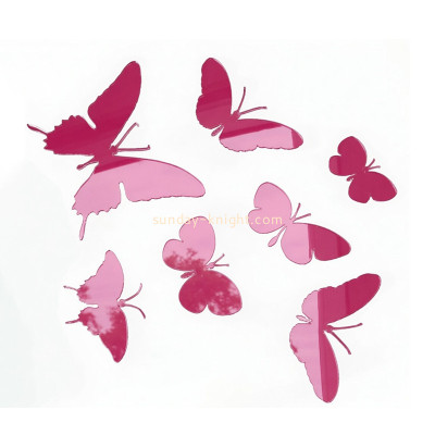Custom acrylic wall decor butterfly mirror stickers MAK-199