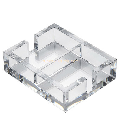 Custom acrylic 2 section playing card holder AHK-155