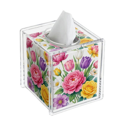Custom acrylic facial tissue holder box AHK-156
