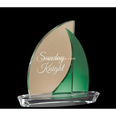 Custom acrylic sailboat award trophy ATK-165