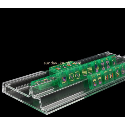 Custom acrylic double mahjong tile racks ODK-1272
