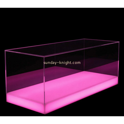 Custom acrylic retail countertop LED display case EDK-173