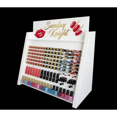 Custom acrylic lipgloss nail varnish display stand MDK-590