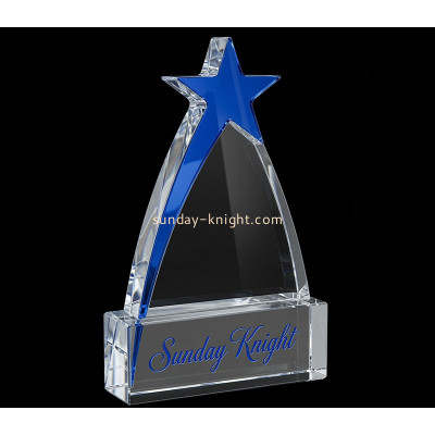 Custom top star shaped acrylic award trophy CAK-442