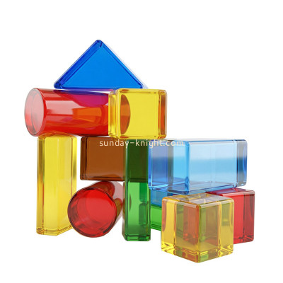 Custom acrylic kids building blocks ABK-330