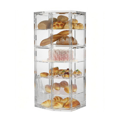 Custom acrylic 6 tiers bakery cake display cabinet FSK-315