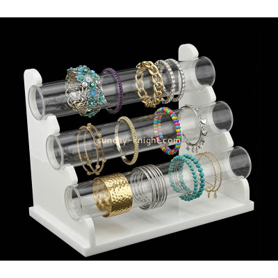 Custom acrylic T-bar bracelet bangle display stand holder JDK-821
