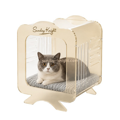 Custom acrylic cute indoor cat house PCK-235