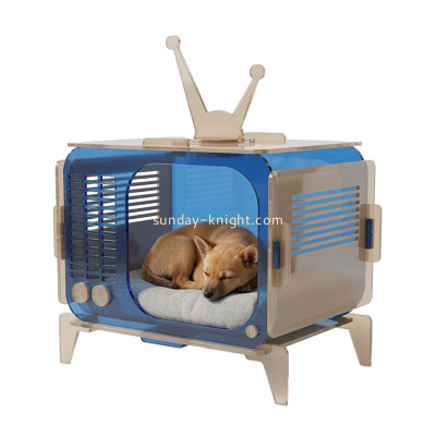 Custom acrylic TV-style indoor dog bed PCK-236