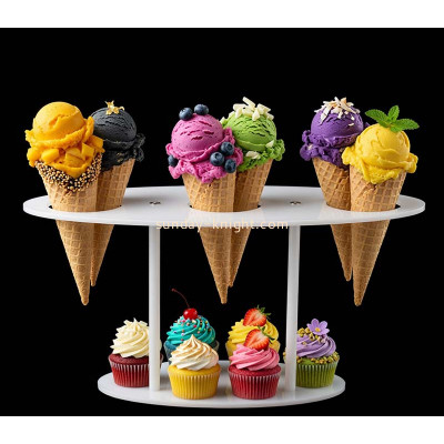 Custom acrylic ice cream cone display stand holder ODK-1275