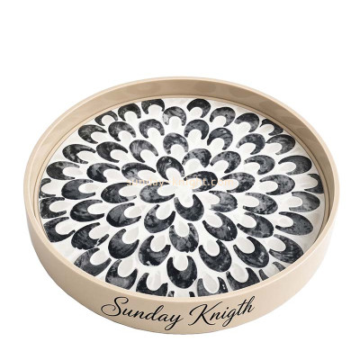 Custom round acrylic decorative tray STK-400