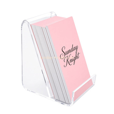Custom acrylic countertop cute business card stand holder BHK-959