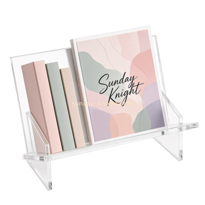 Custom acrylic book stand holder rack BHK-962