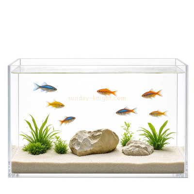 Custom acrylic rectangle small fish tank FTK-147