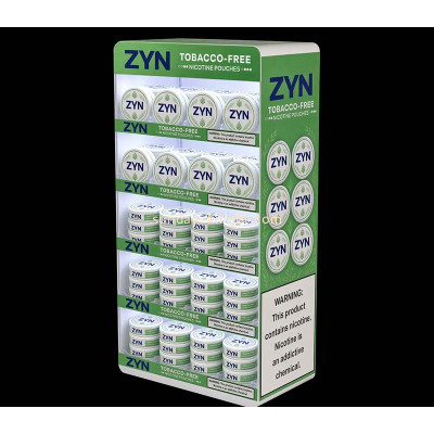 Custom acrylic ZYN nicotine pouches LED display rack ODK-1278