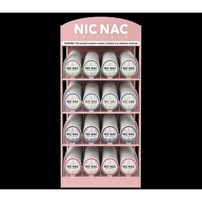 Custom acrylic trade show NIC NAC nicotine pouches display stand ODK-1279