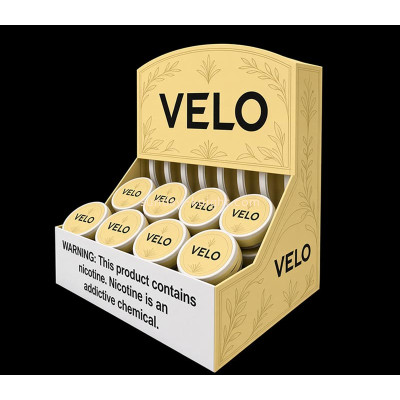 Custom acrylic countertop VELO nicotine pouches display stand holder ODK-1280