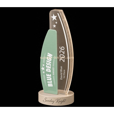 Custom acrylic business award trophy ATK-173