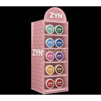 Custom acrylic ZYN nicotine pouches illuminated display cabinet EDK-184