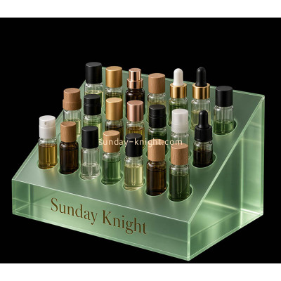 Custom acrylic 3 tiers essential oil display stand block MDK-597