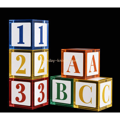 Custom acrylic ABC 123 number blocks CAK-449