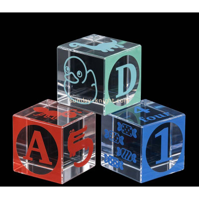 Custom acrylic kids alphabet ABC blocks CAK-452