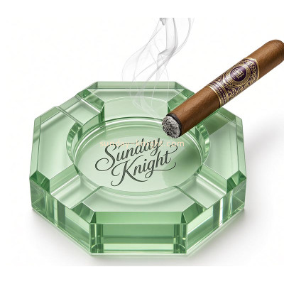Custom acrylic engraved cigar ashtray block ABK-339