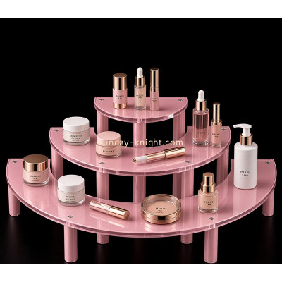 Custom acrylic skincare makeup display riser stand MDK-604