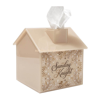 Custom house shaped tissue box HCK-313